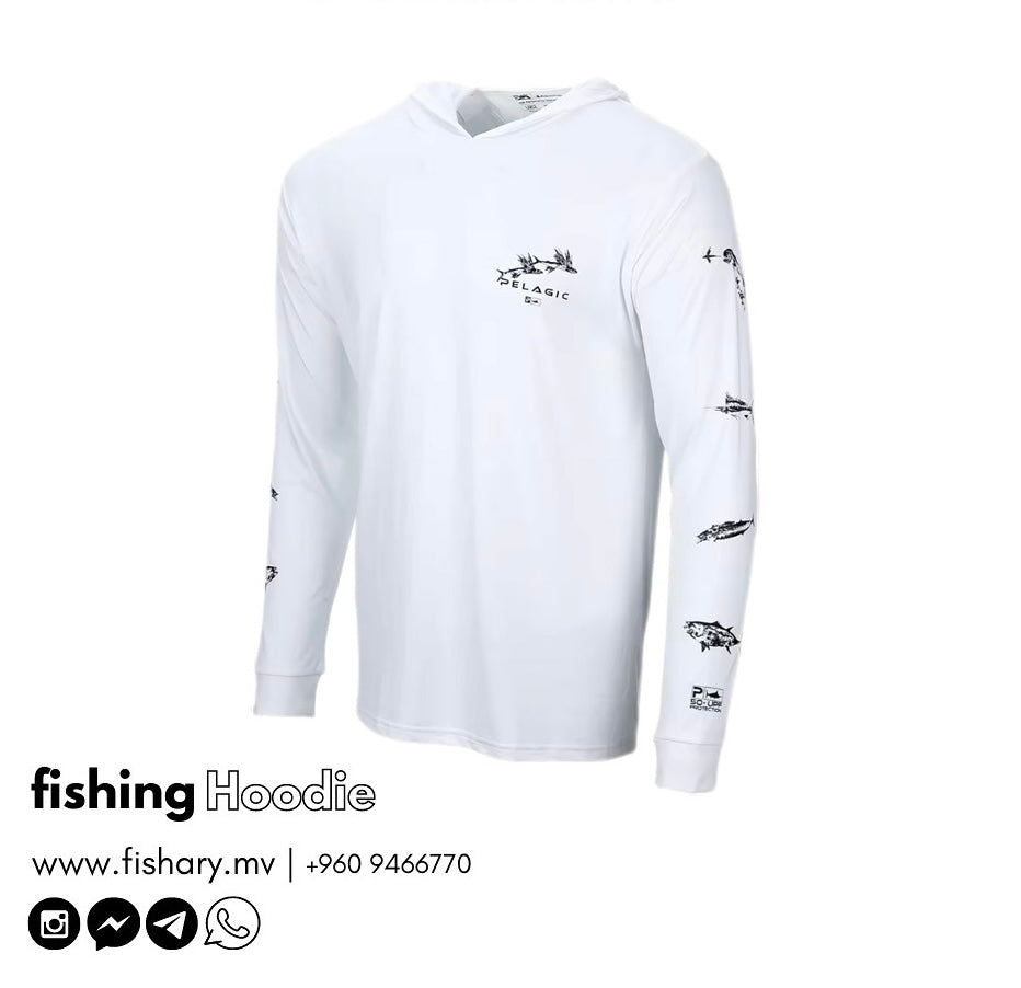Fishing Hoodie (White)