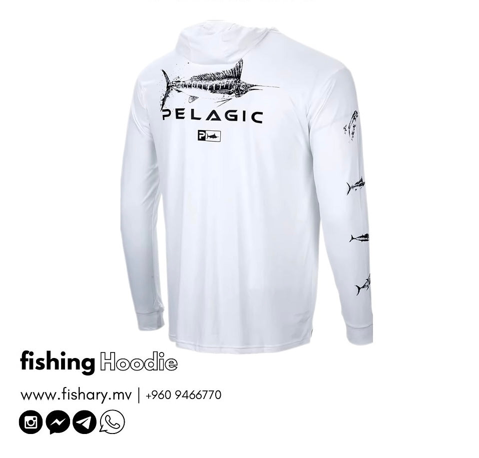 Fishing Hoodie (White)