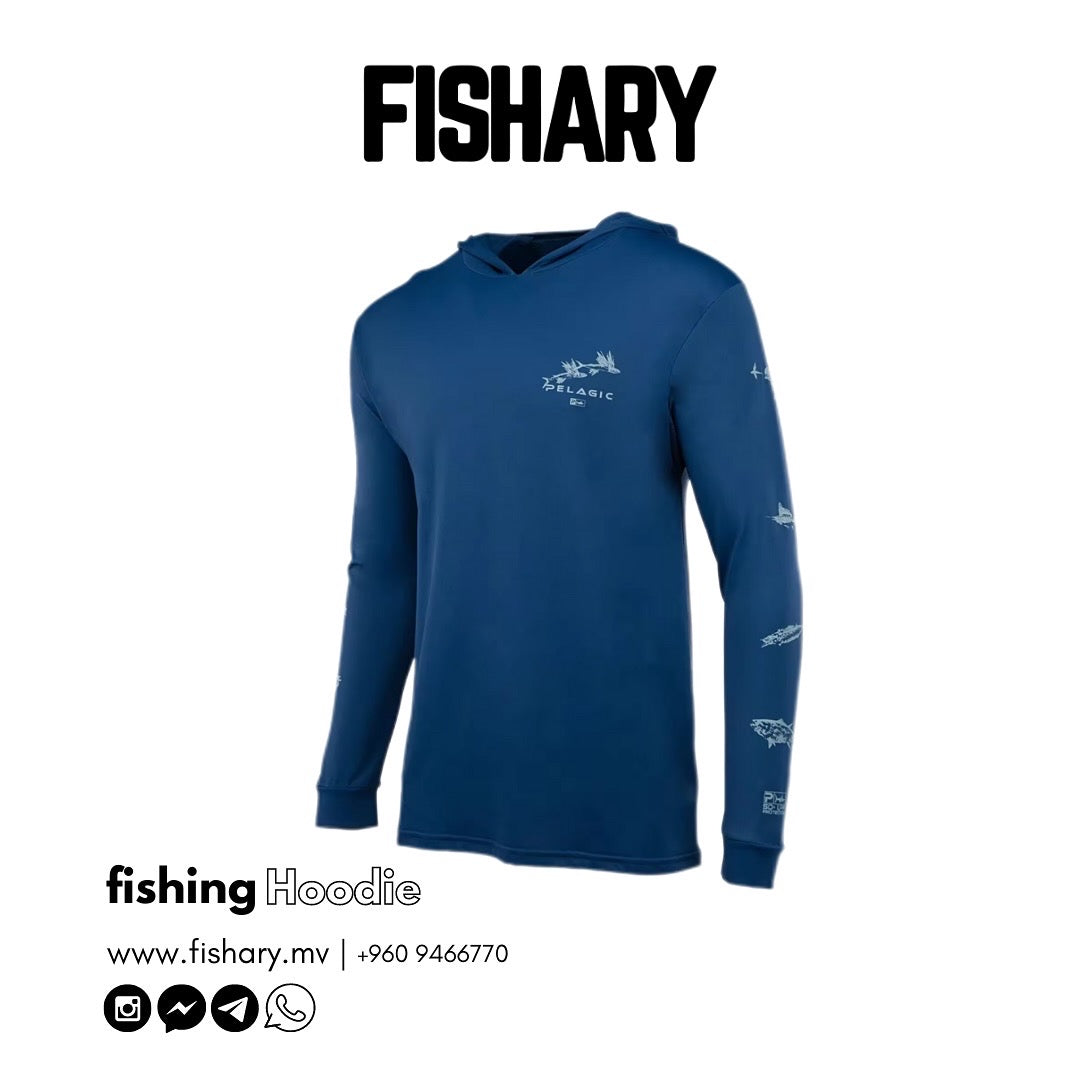 Fishing Hoodie (Blue)