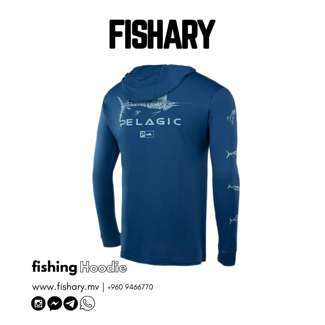 Fishing Hoodie (Blue)